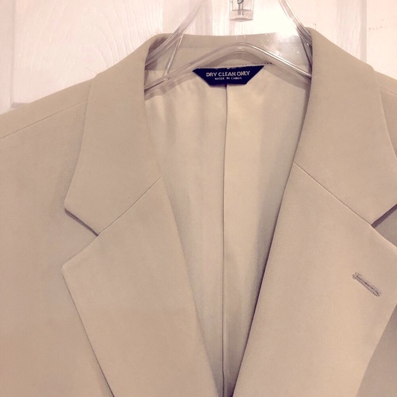 Bill Blass Ivory Silk Sport Coat 46R - Picture 8 of 8